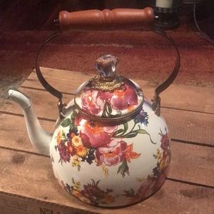 Mckenzie-Childs Flower Market 3 Qt tea kettle